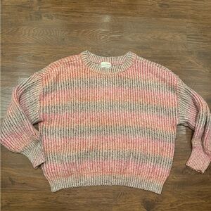 Universal Thread Multicolor Striped Sweater